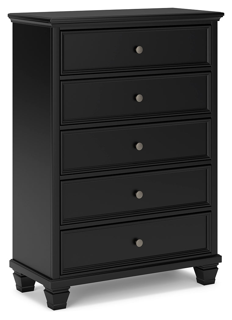 Lanolee King Panel Bedroom Set, Black