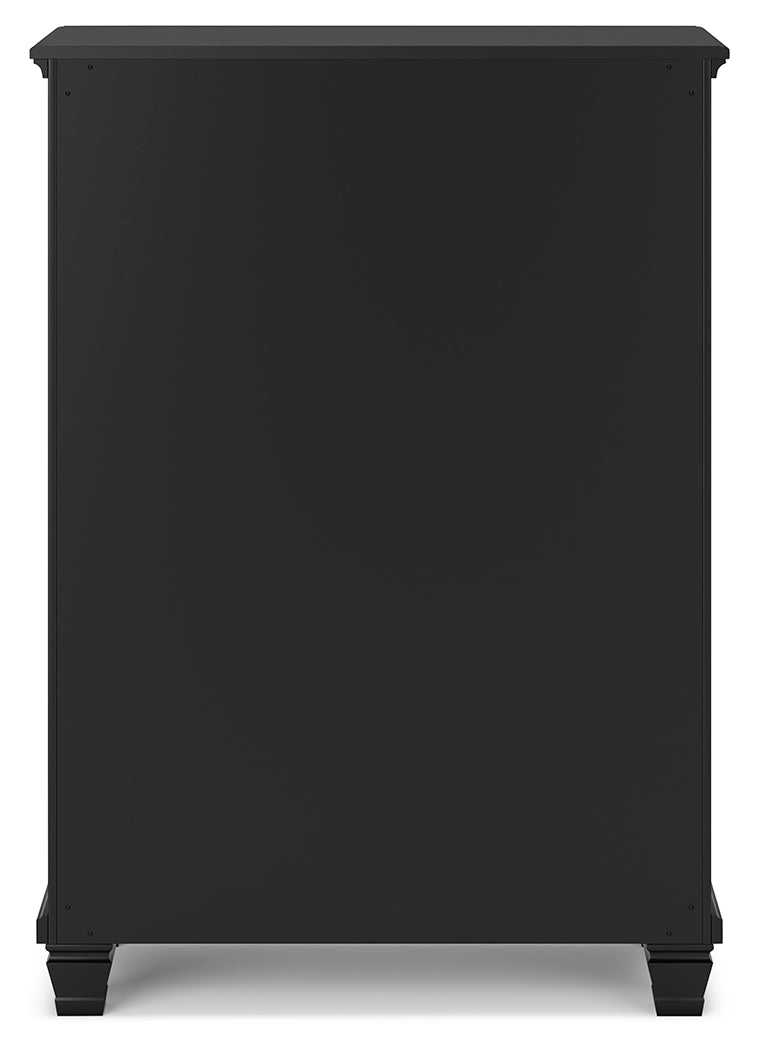 Lanolee King Panel Bedroom Set, Black