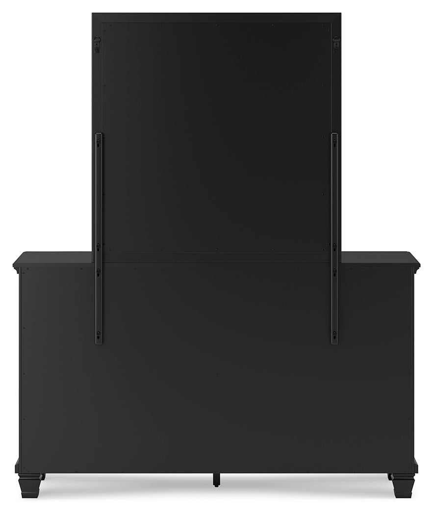 Lanolee King Panel Bedroom Set, Black