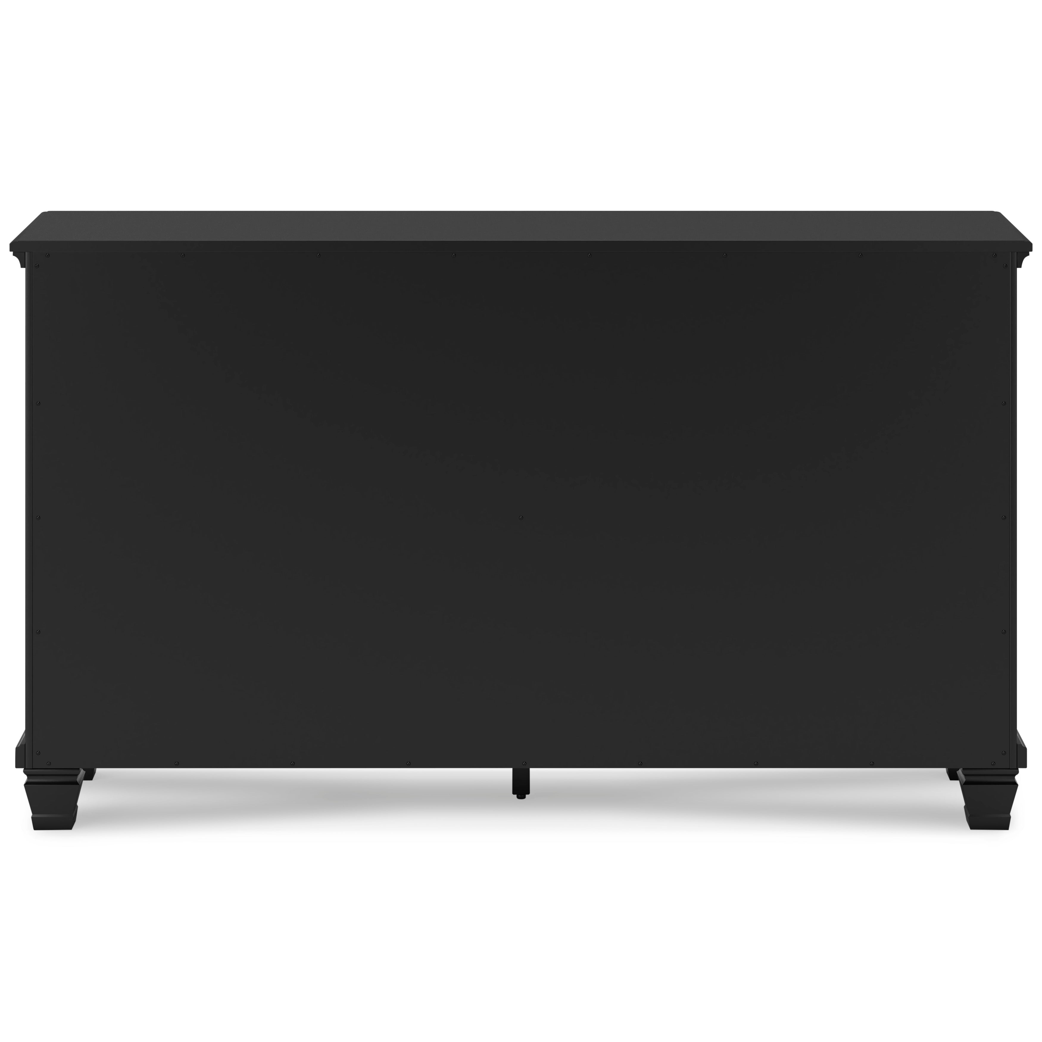 Lanolee Black Queen Panel 6-Piece Bedroom Set w/ 2 Nightstands