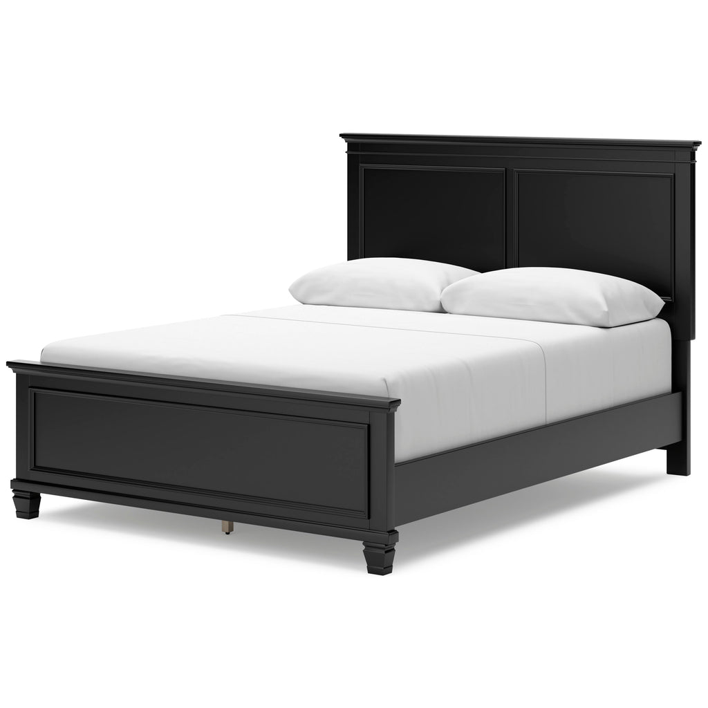 Lanolee Black Queen Panel 5-Piece Bedroom Set