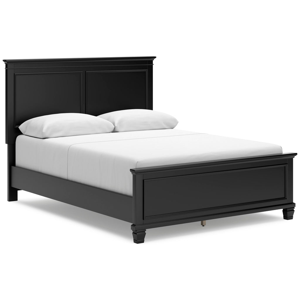 Lanolee Black Queen Panel 5-Piece Bedroom Set