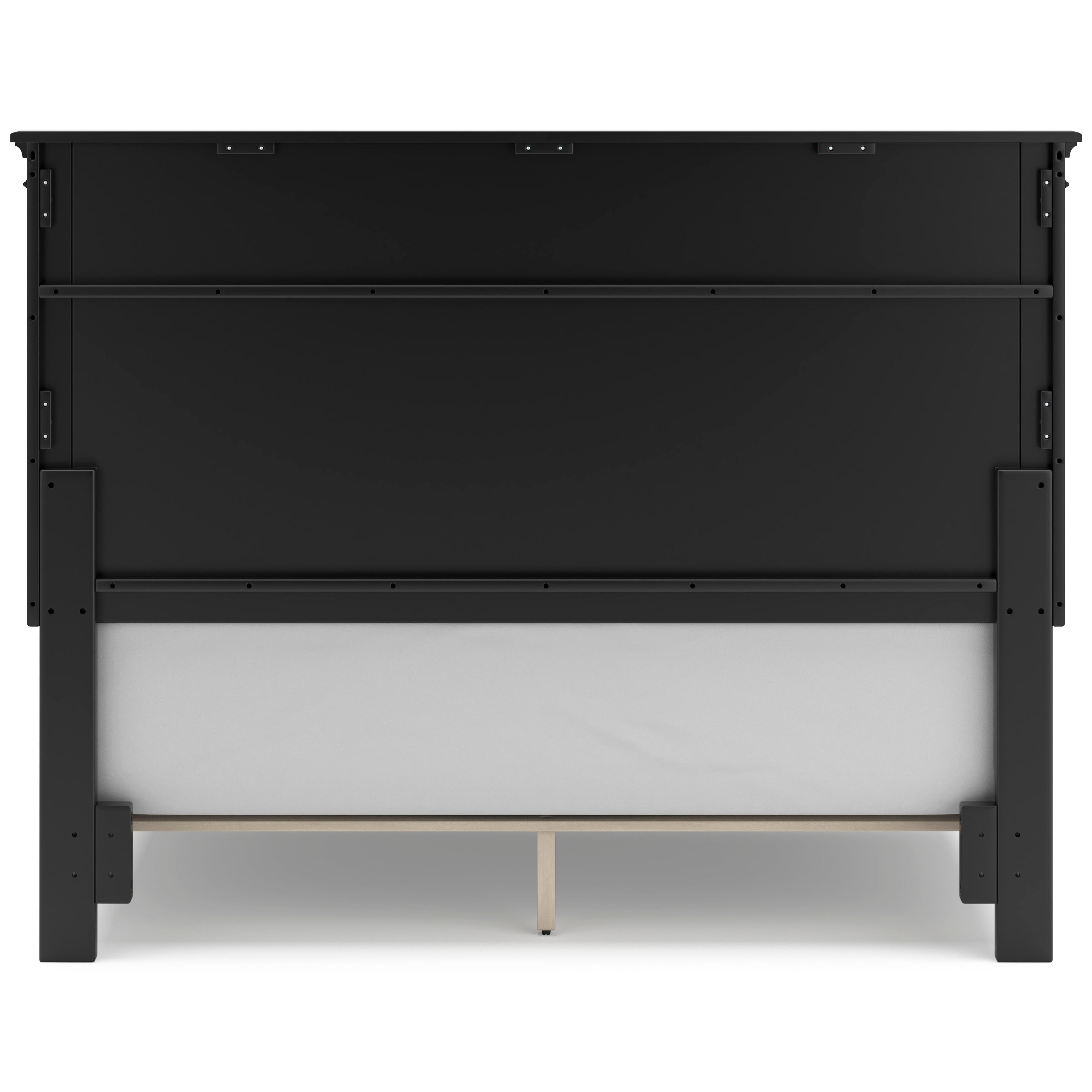 Lanolee Black Queen Panel 6-Piece Bedroom Set w/ 2 Nightstands