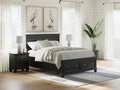 Lanolee Black Queen Panel Storage Bed