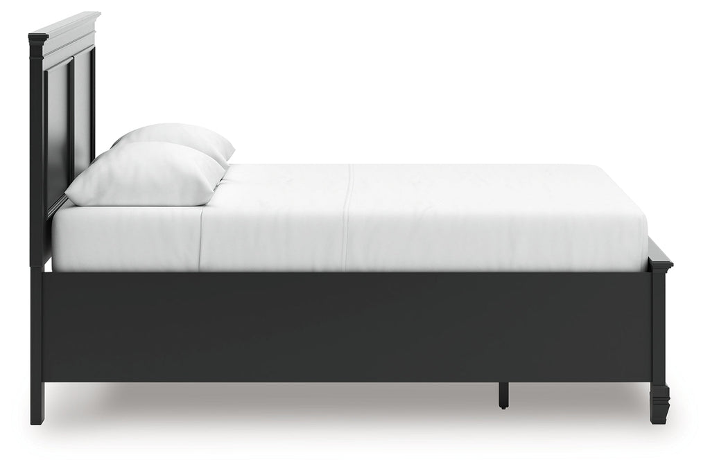 Lanolee Black Queen Panel Storage Bed