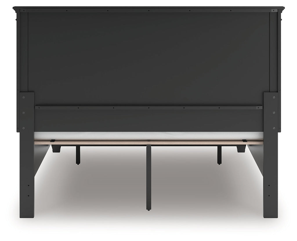 Lanolee Black Queen Panel Storage Bed