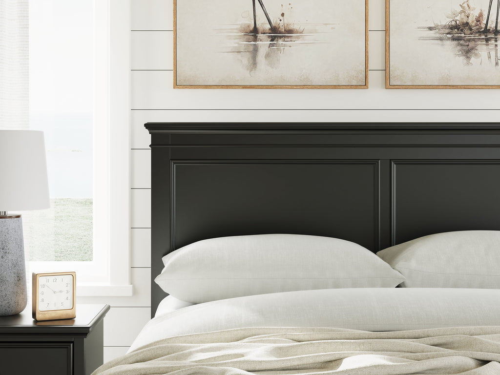 Lanolee Black Queen Panel Storage Bed