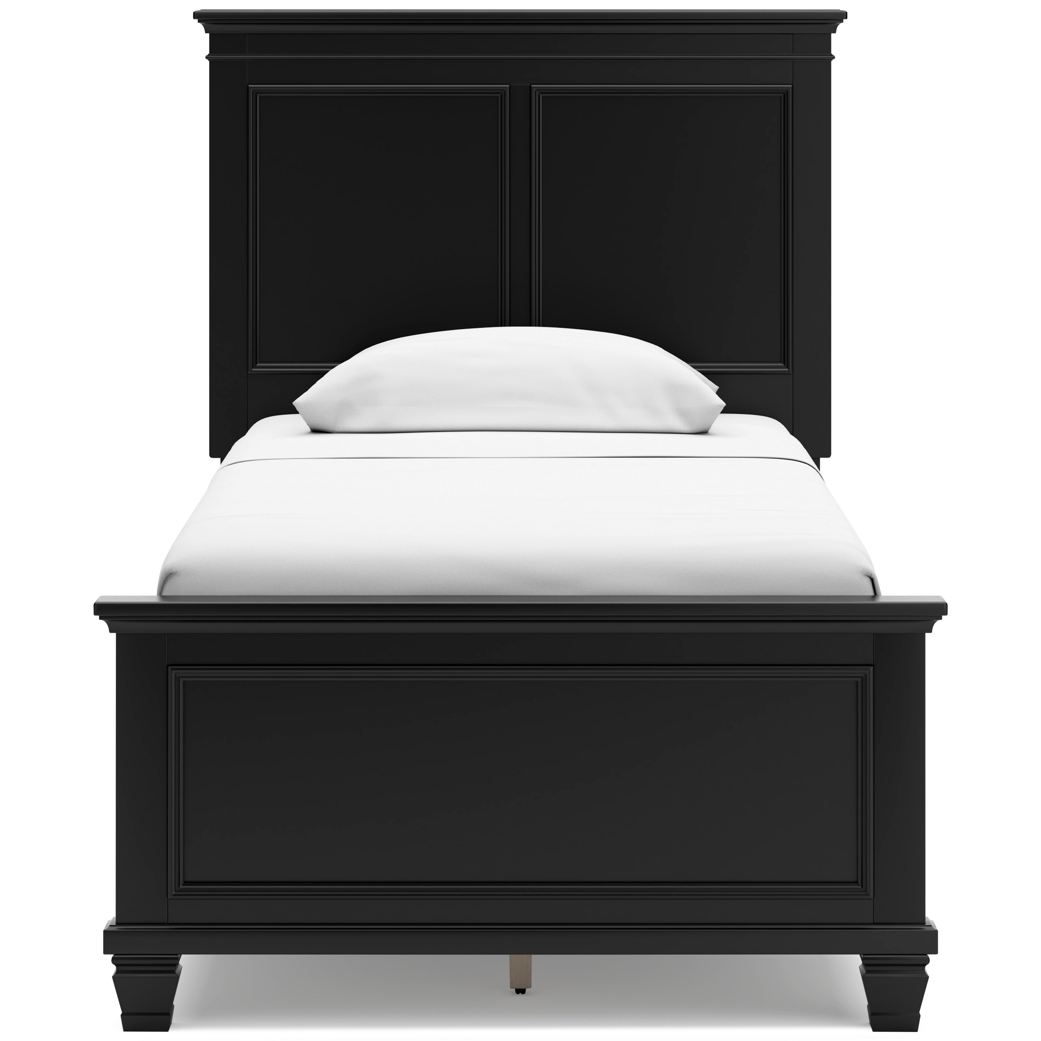 Lanolee Black Twin Panel 5-Piece Bedroom Set