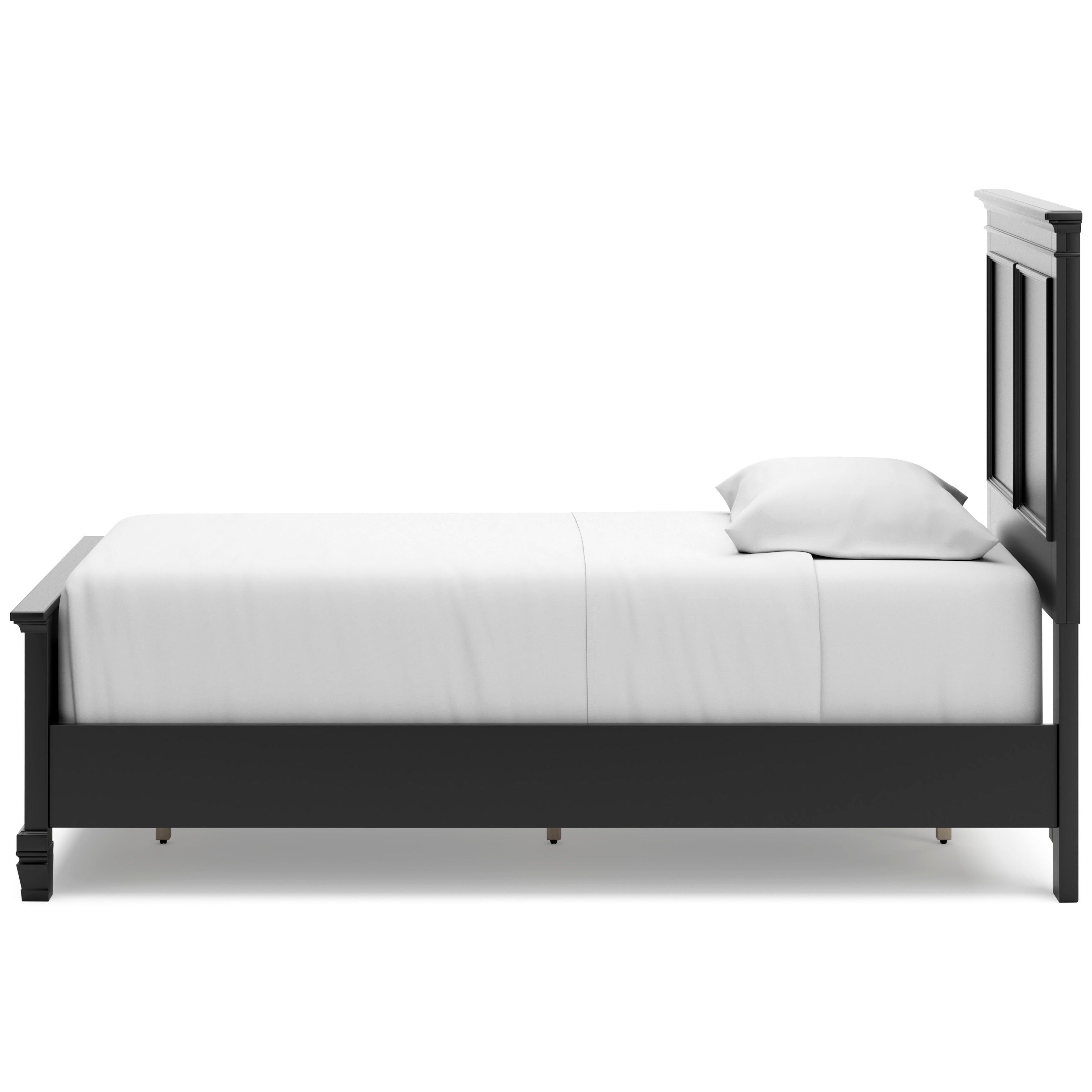 Lanolee Black Twin Panel 5-Piece Bedroom Set