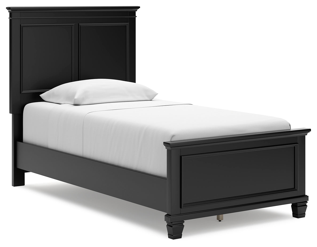 Lanolee Black Twin Panel Bedroom Set with Chest