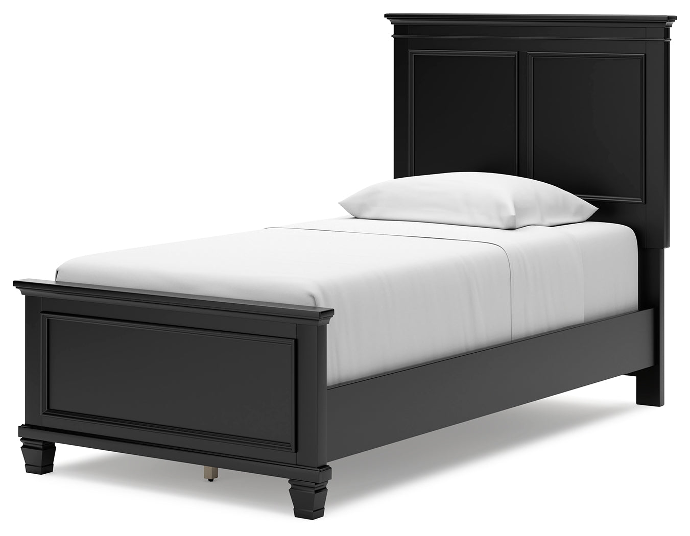 Lanolee Black Twin Panel Bedroom Set with Chest