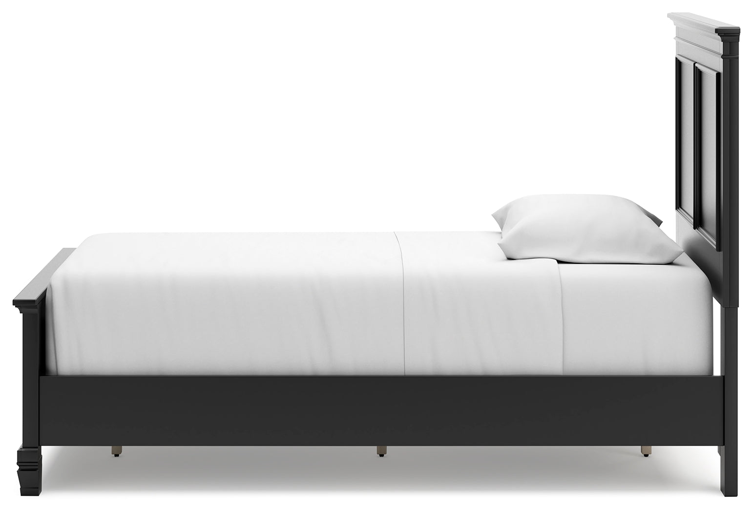 Lanolee Black Twin Panel Youth Bed