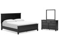 Lanolee King Panel Bedroom Set with Dresser and Mirror