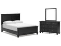 Lanolee Queen Panel Bedroom Set with Dresser and Mirror