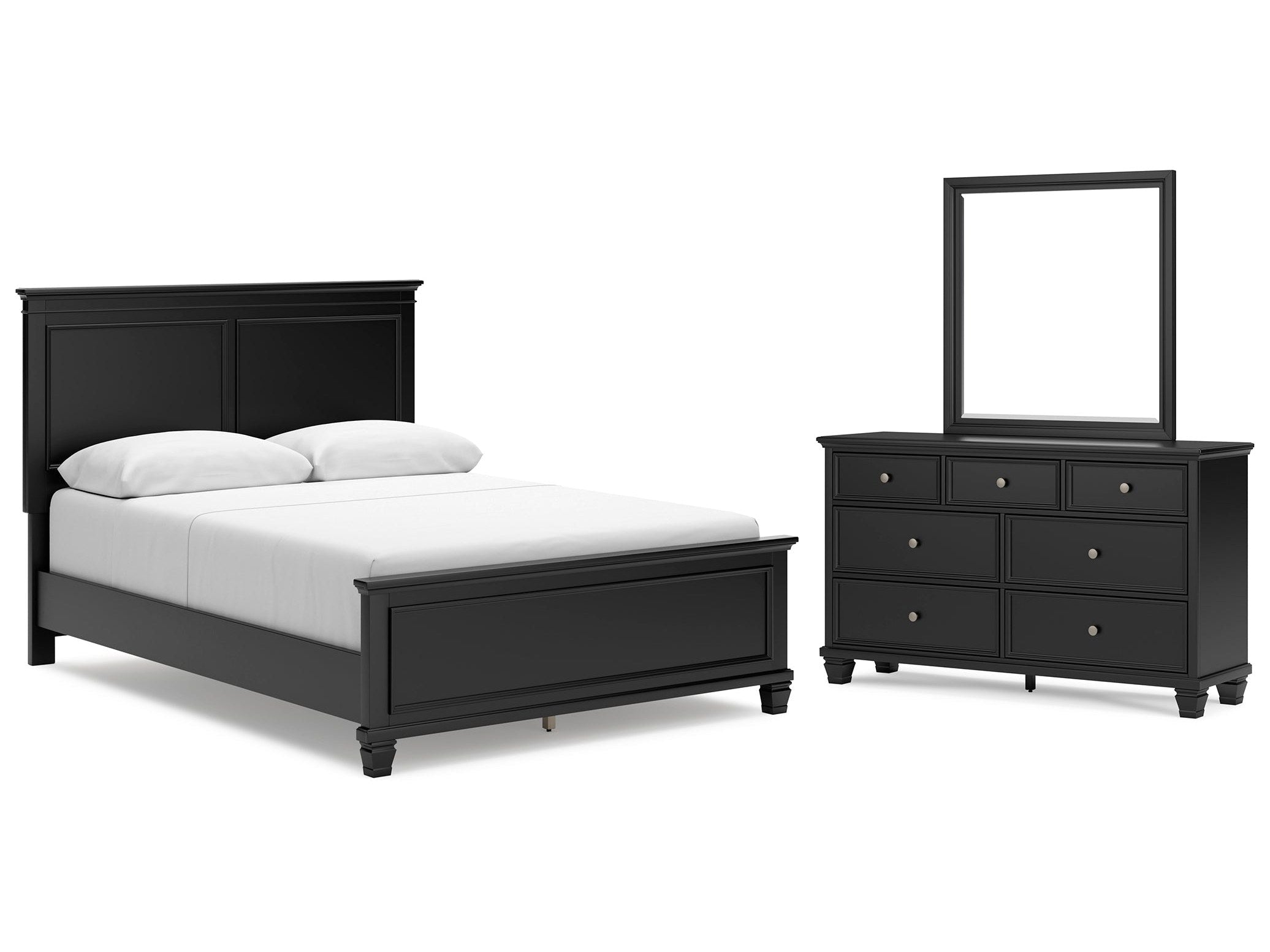 Lanolee Queen Panel Bedroom Set with Dresser and Mirror