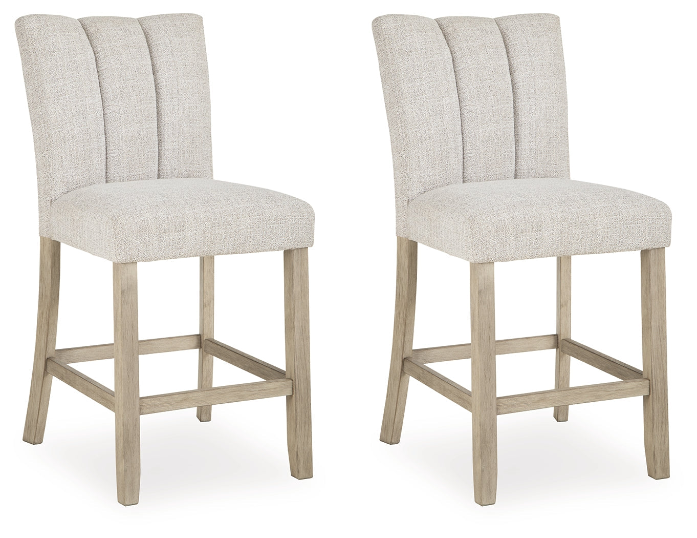 Larawyn Bisque Counter Height Barstool (Set of 2)