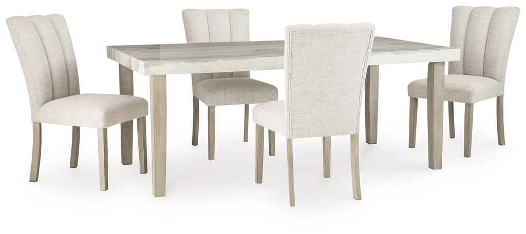 Larawyn Bisque Dining Table and 4 Chairs