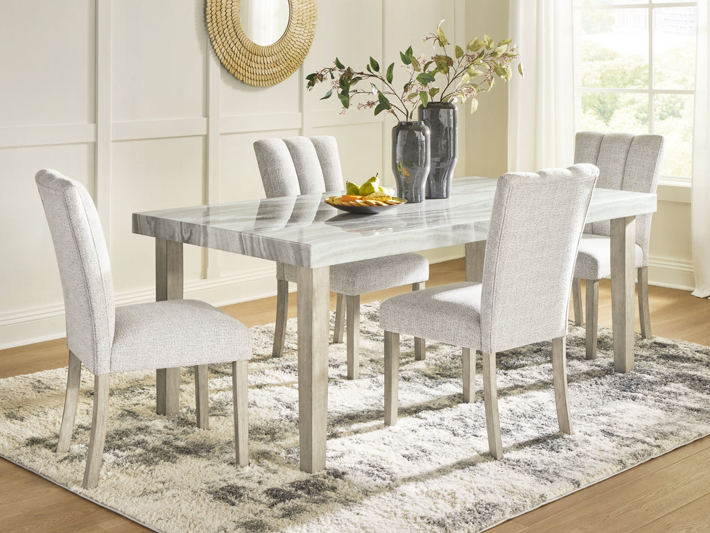 Larawyn Bisque Dining Table and 4 Chairs