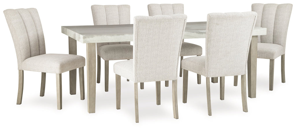 Larawyn Bisque Dining Table and 6 Chairs