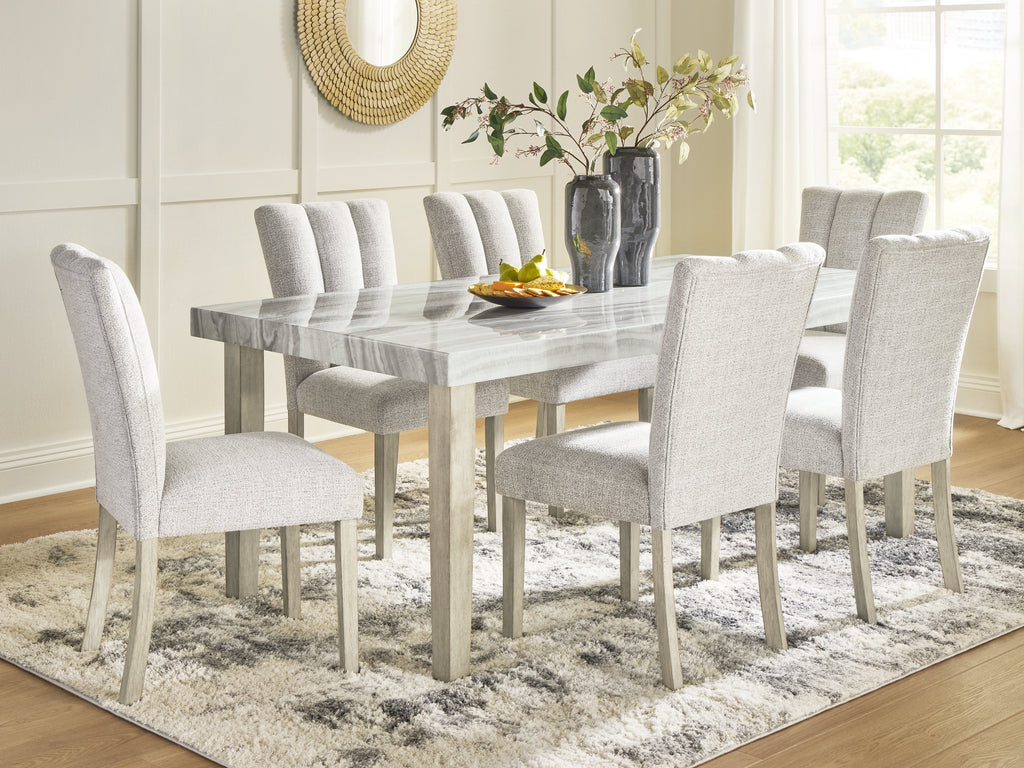 Larawyn Bisque Dining Table and 6 Chairs