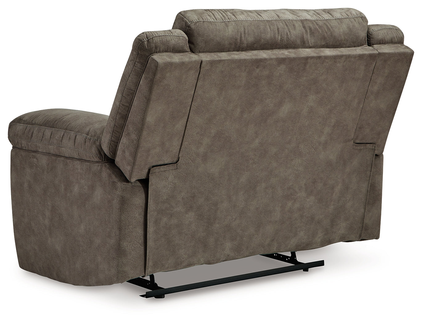Laresview Fossil Reclining Loveseat and Oversized Recliner