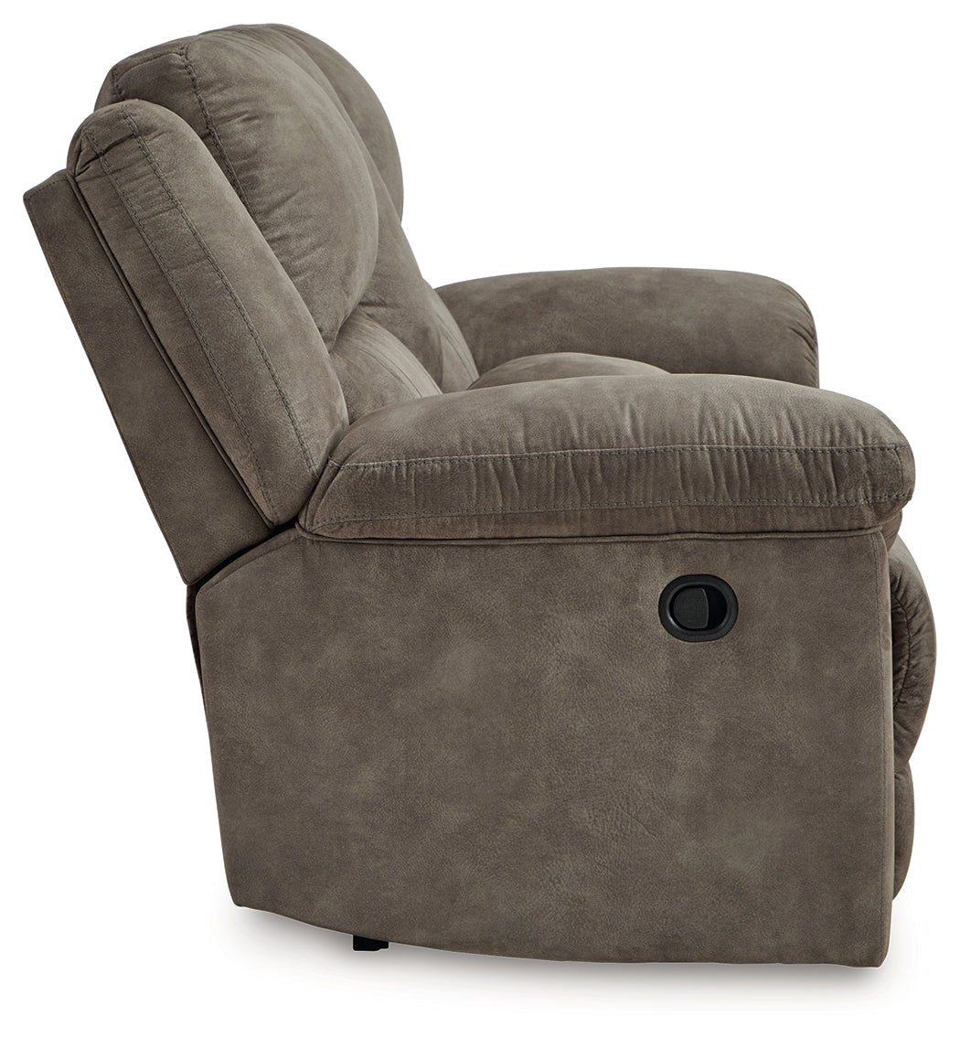 Laresview Fossil Reclining Loveseat and Oversized Recliner