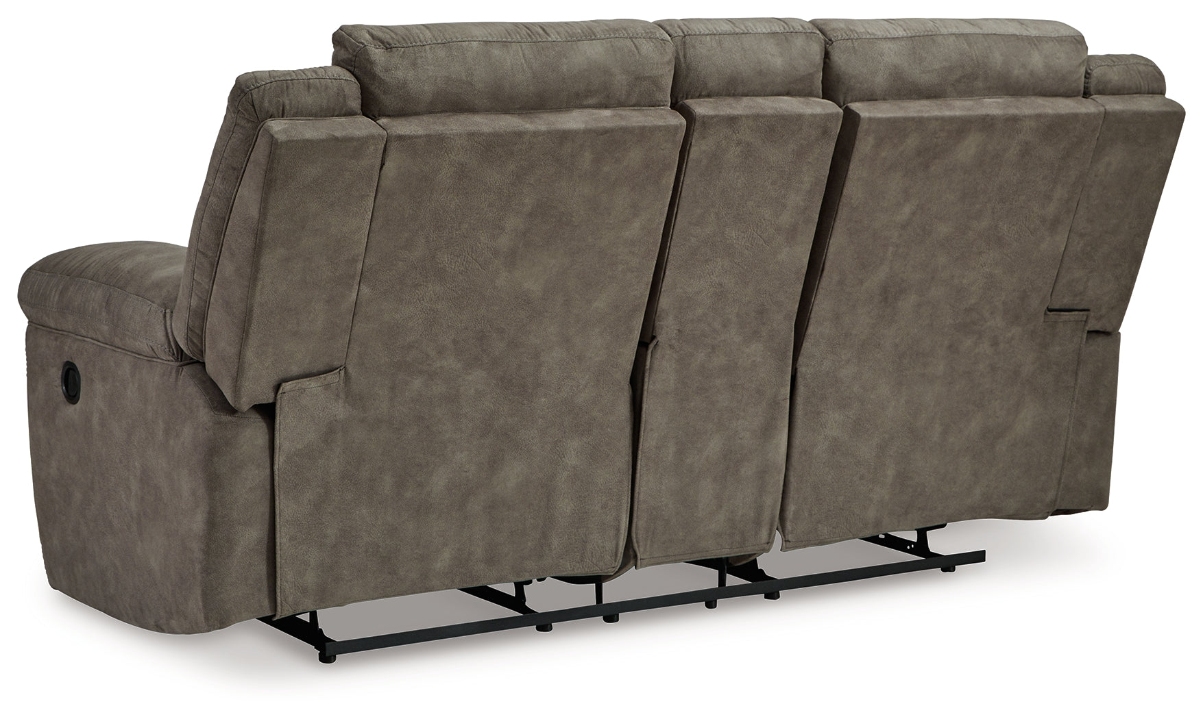 Laresview Fossil Reclining Loveseat and Oversized Recliner