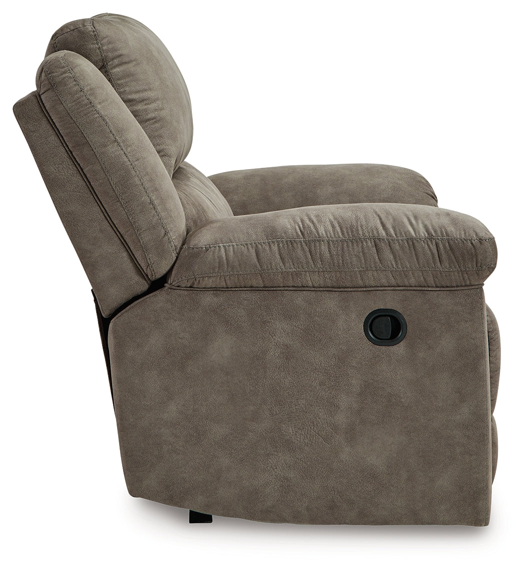 Laresview Fossil Reclining Sofa and Oversized Recliner