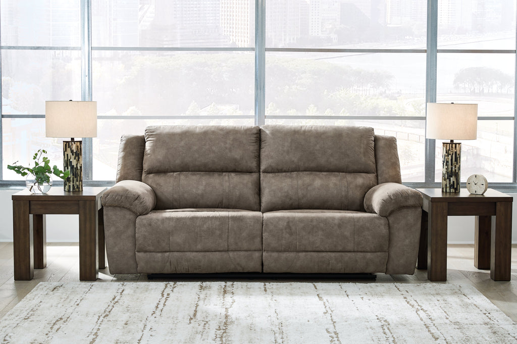 Laresview Fossil Reclining Sofa and Oversized Recliner
