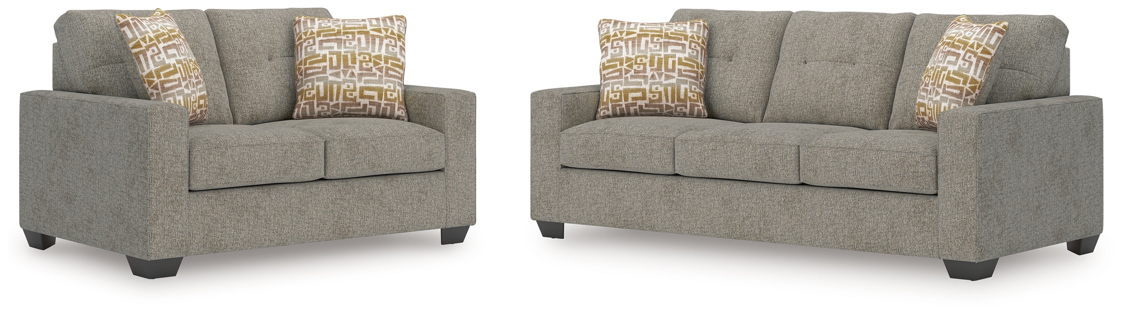 Larimer Iron Sofa and Loveseat