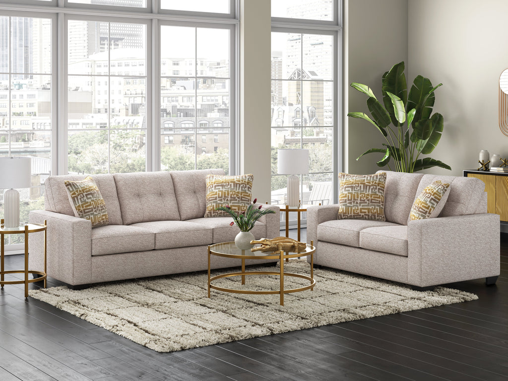Larimer Stone Sofa and Loveseat