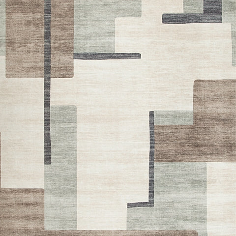 Larkport Cream/Brown/Gray Washable Large Rug