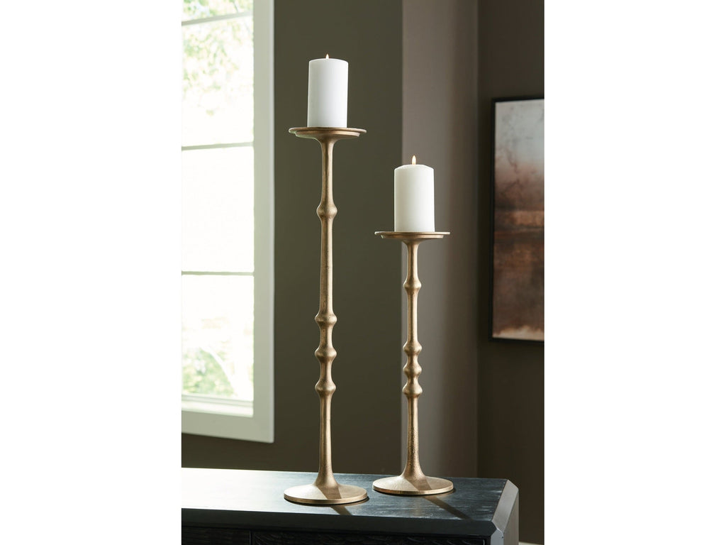 Larwick Brass Candle Holder (Set of 2)