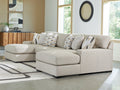 Laurelgrove Pebble 3-Piece Double Chaise Sectional