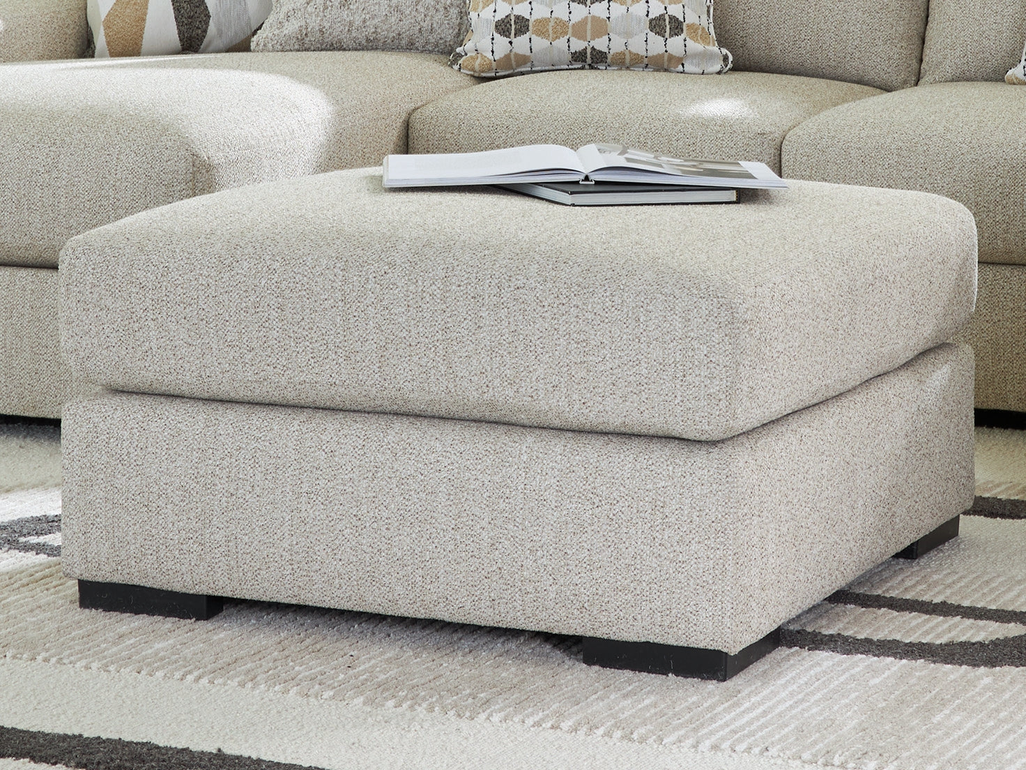 Laurelgrove Pebble Oversized Accent Ottoman