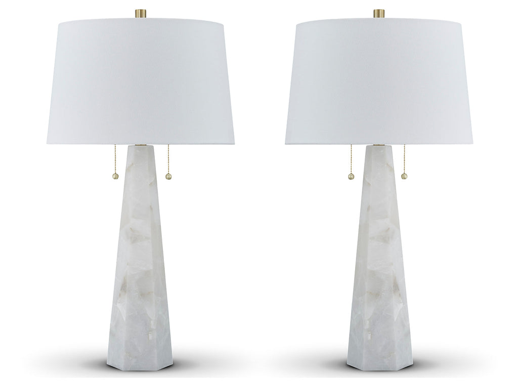 Laurellen White 2-Piece Lamp Set