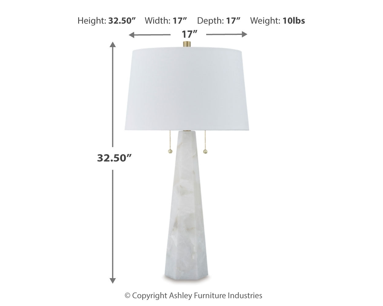 Laurellen White 2-Piece Lamp Set