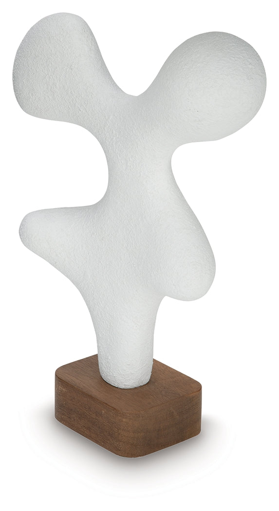 Lavarsen White/Brown Sculpture (17.38" H)