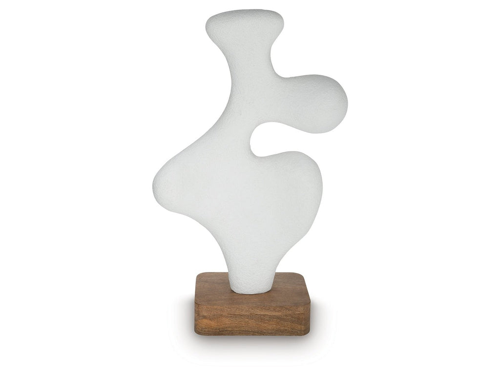 Lavarsen White/Brown Sculpture (25.13" H)
