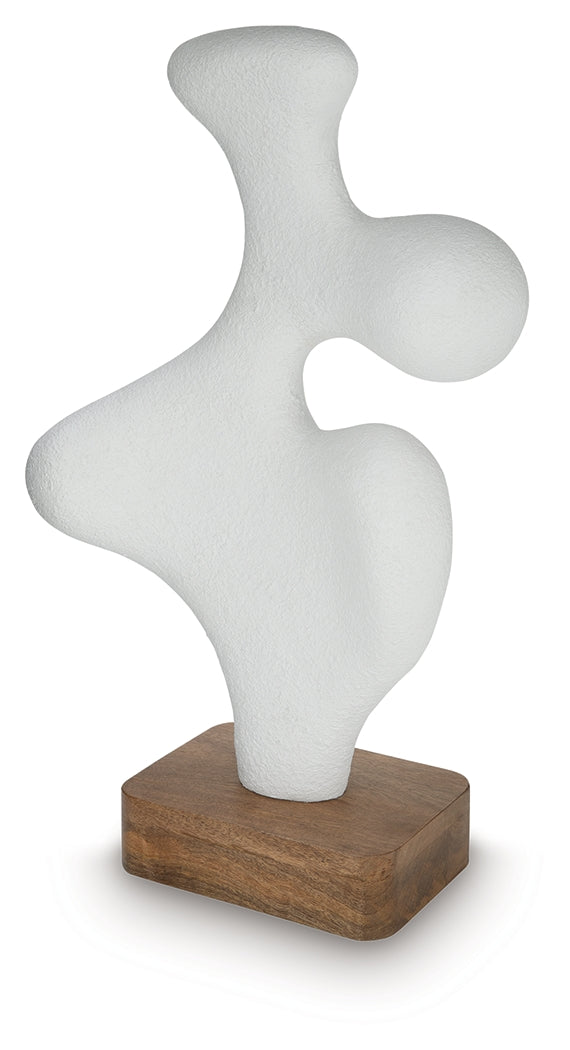 Lavarsen White/Brown Sculpture (25.13" H)