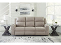 Lavenhorne Pebble Reclining Sofa with Drop Down Table