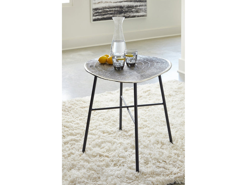 Laverford Chrome/Black End Table