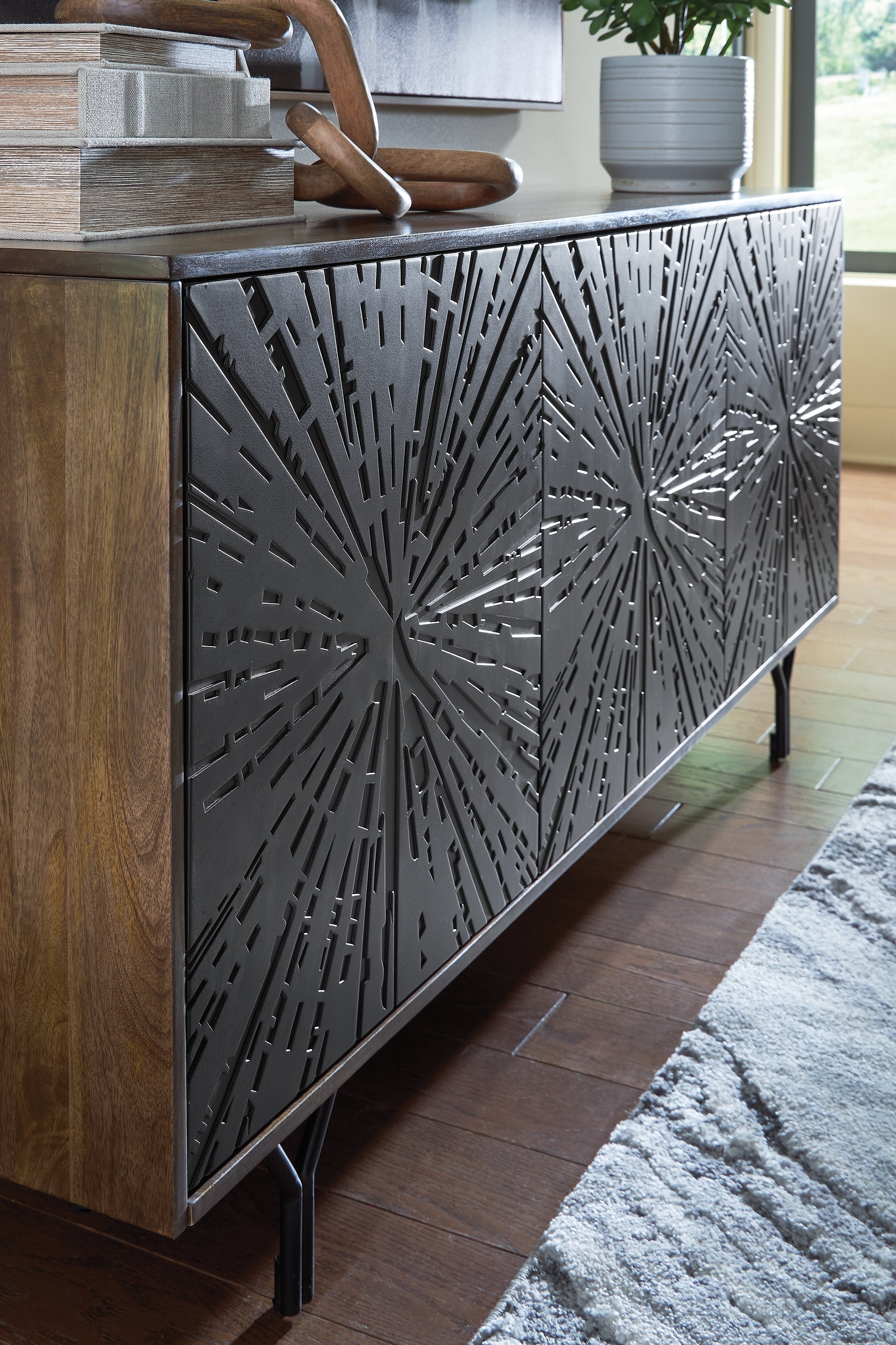 Lavinmont Multi Brown Accent Cabinet