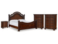Lavinton Brown King Poster Bed, 2 Chests and Nightstand