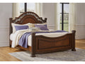 Lavinton Brown Queen Poster Bed
