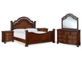 Lavinton King Poster Bed, Dresser, Mirror and Nightstand