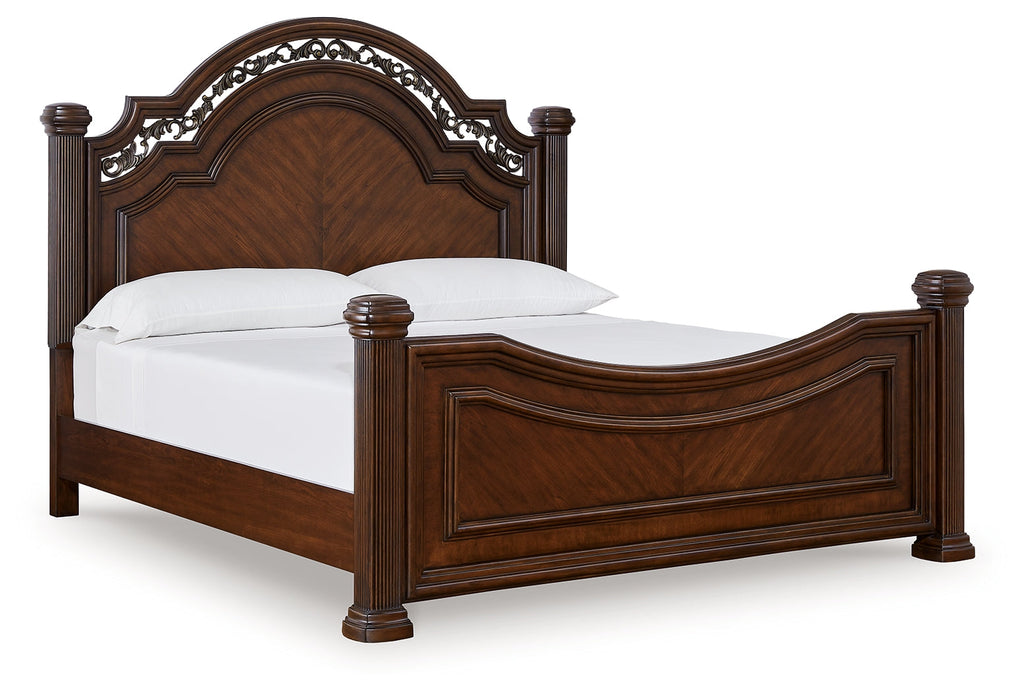 Lavinton Queen Poster Bed & Chest & Nightstand