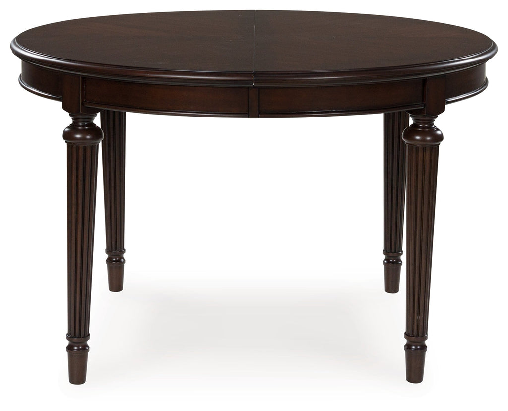 Lavinton Tan/Brown Extension Dining Table and 4 Chairs