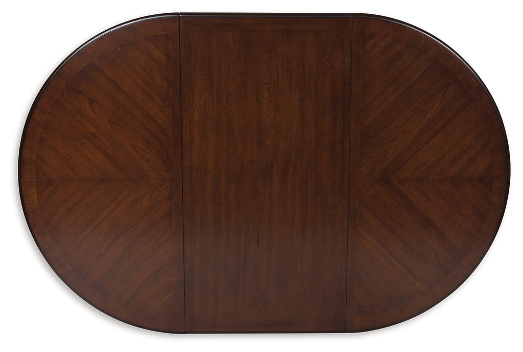 Lavinton Tan/Brown Extension Dining Table and 6 Chairs