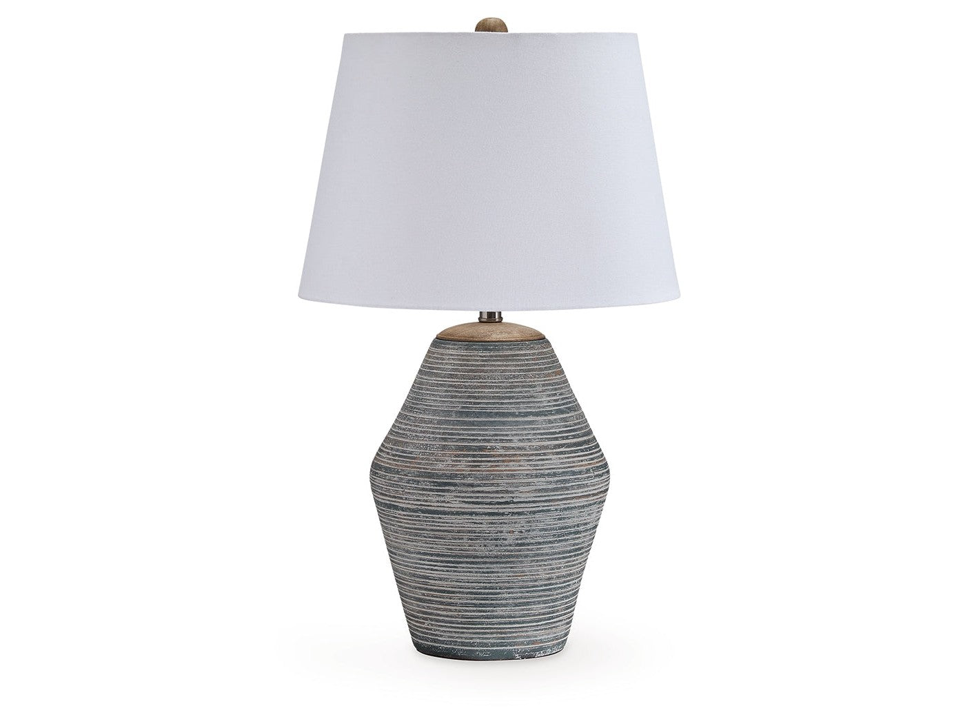 Lawrock Antique Blue Terracotta Table Lamp (1/CN)